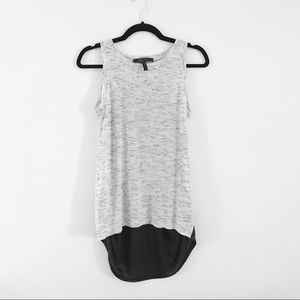 BCBG: gray and black Harlow Tank